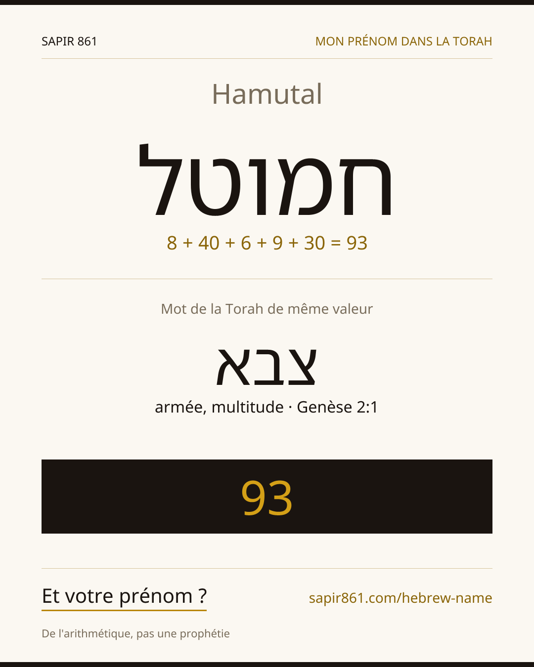 Hamutal — חמוטל