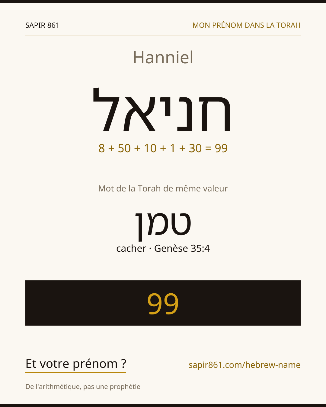 Hanniel — חניאל