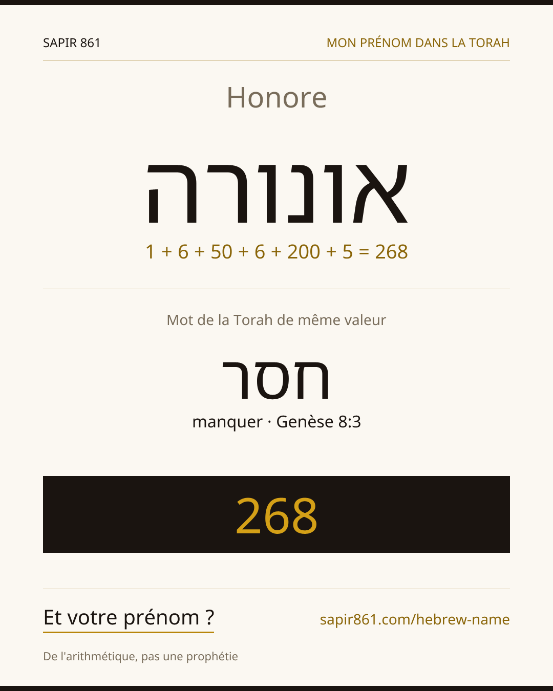 Honore — אונורה