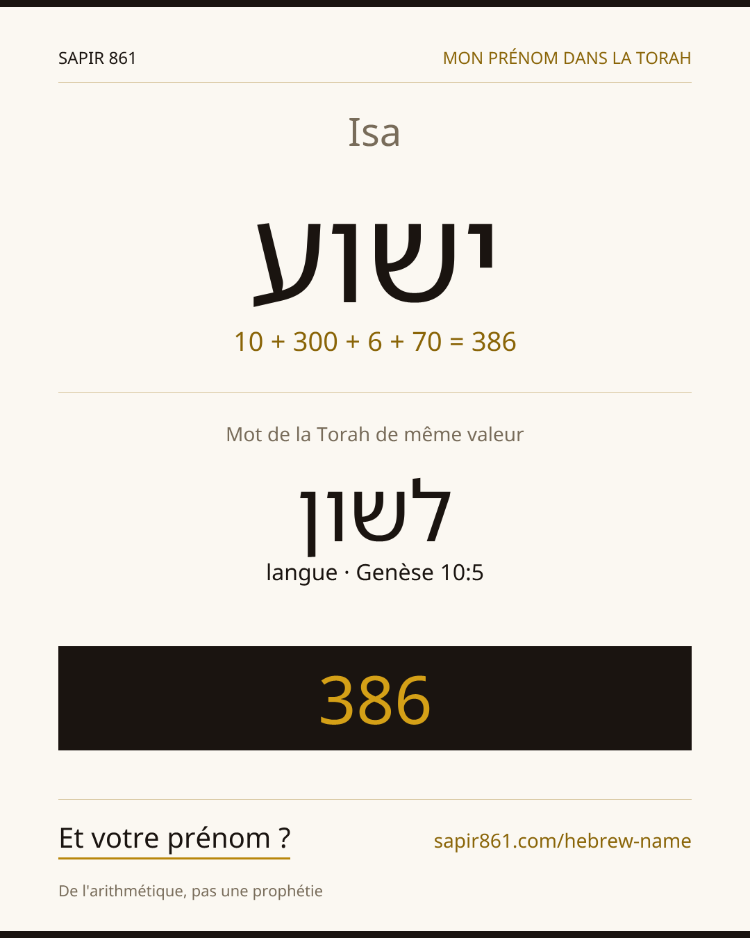 Isa — ישוע