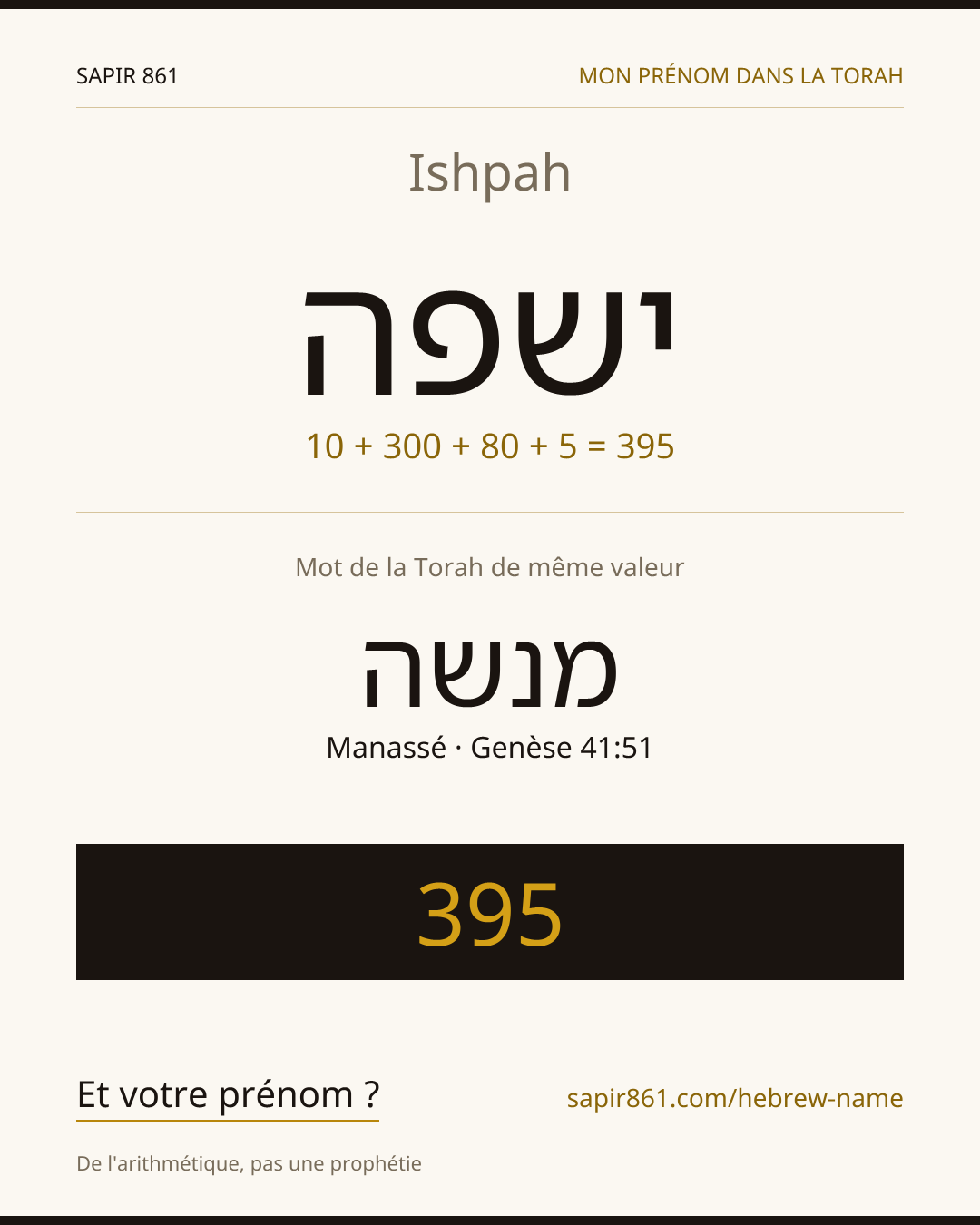 Ishpah — ישפה