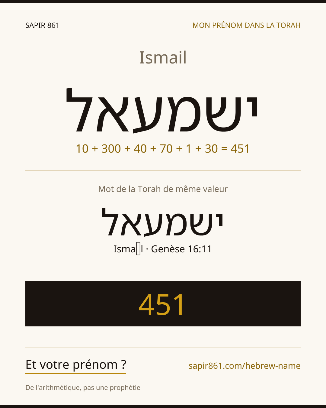 Ismail — ישמעאל