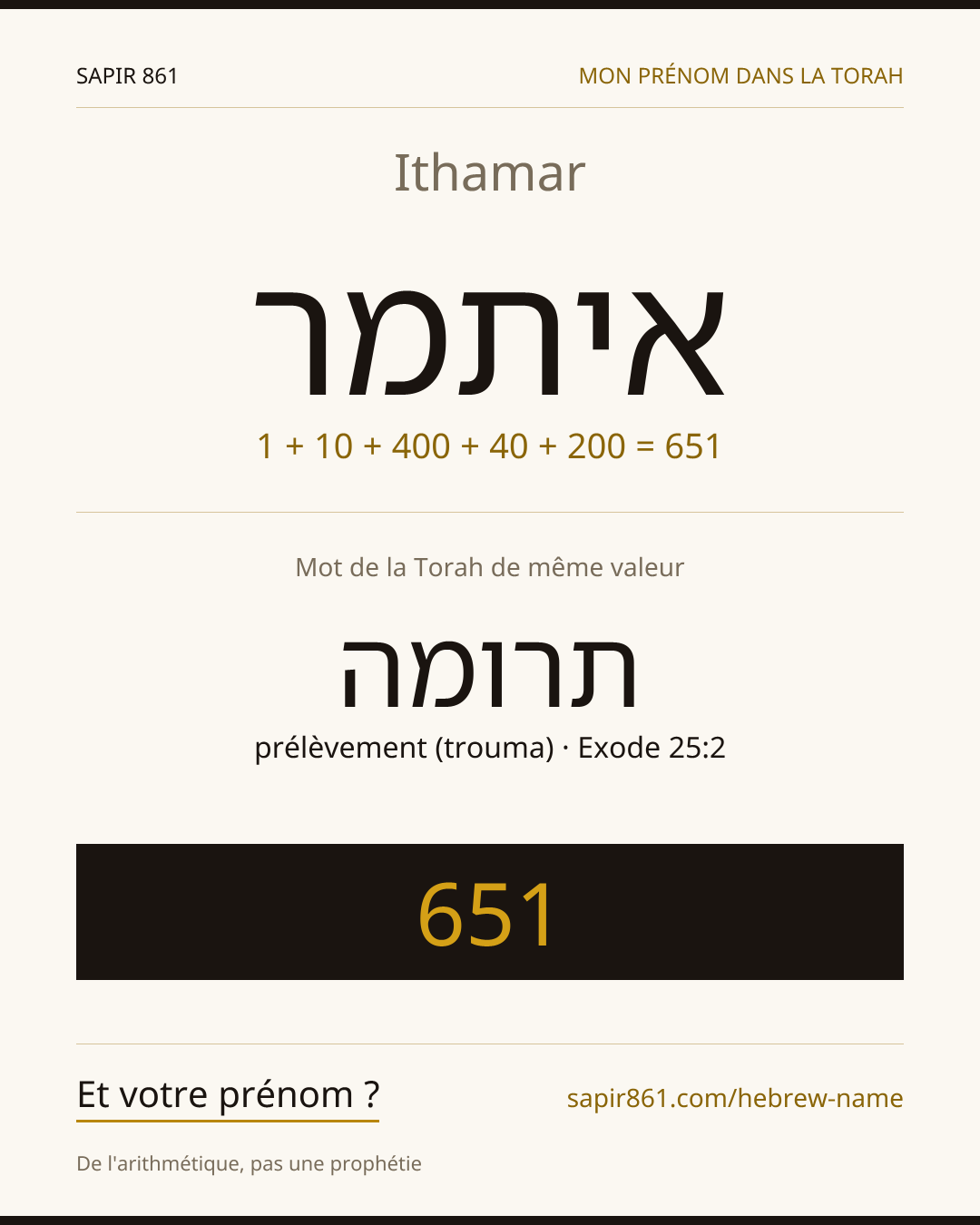 Ithamar — איתמר