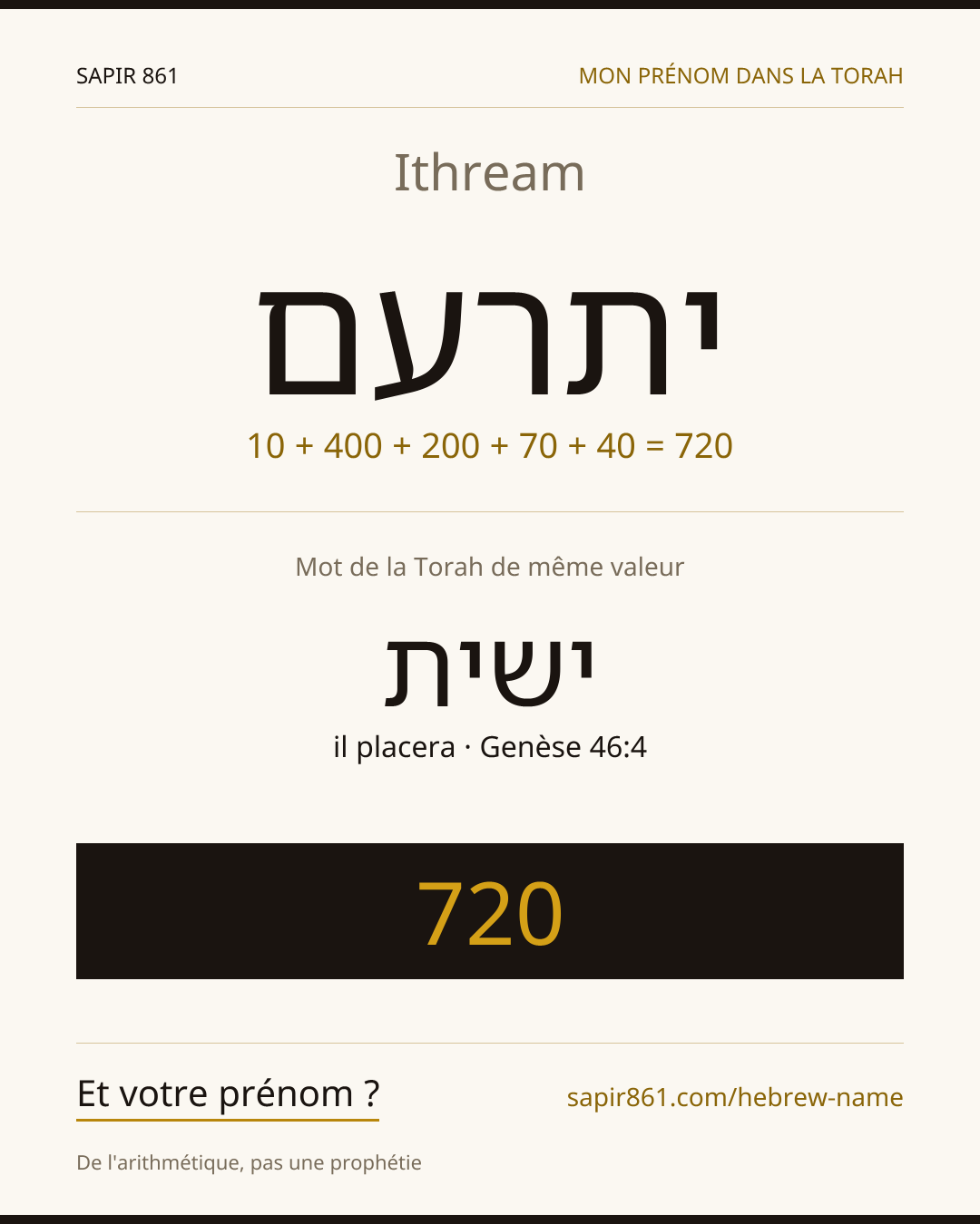 Ithream — יתרעם