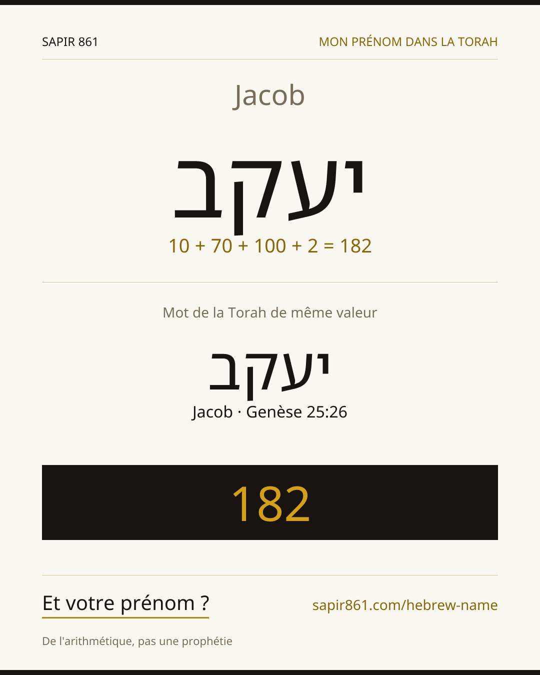 Jacob — יעקב