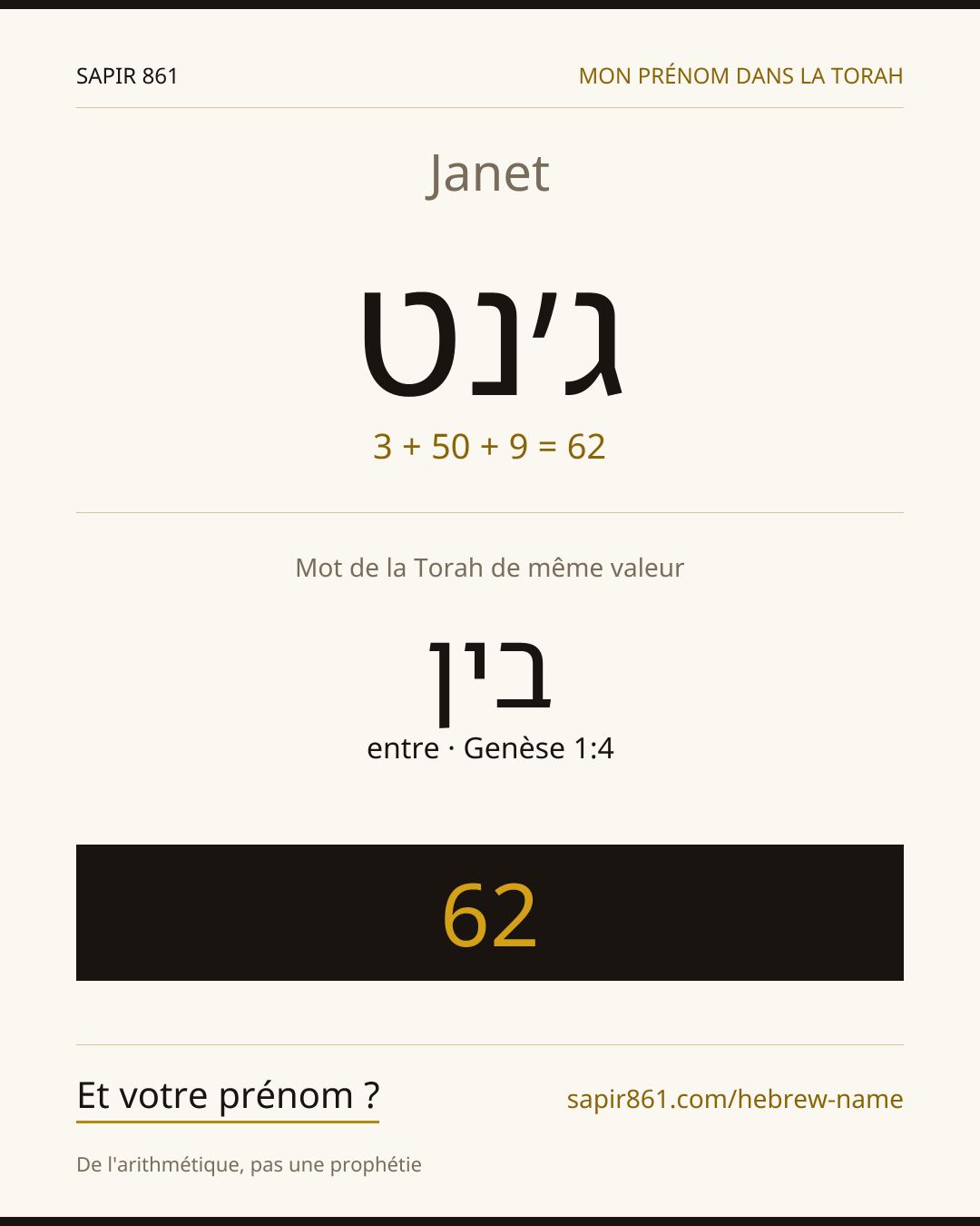 Janet — ג׳נט