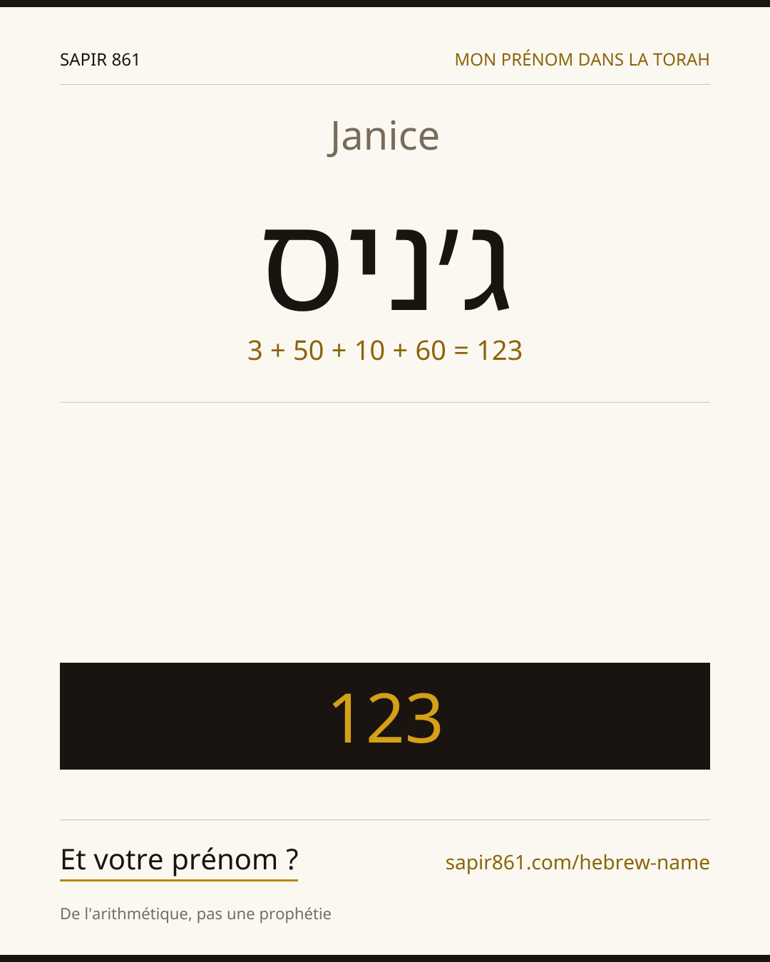 Janice — ג׳ניס