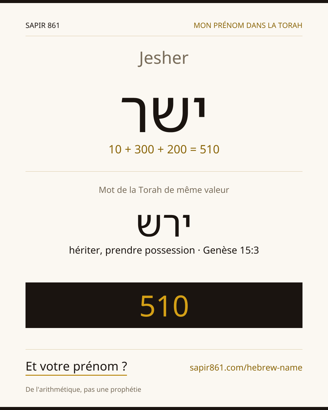Jesher — ישר