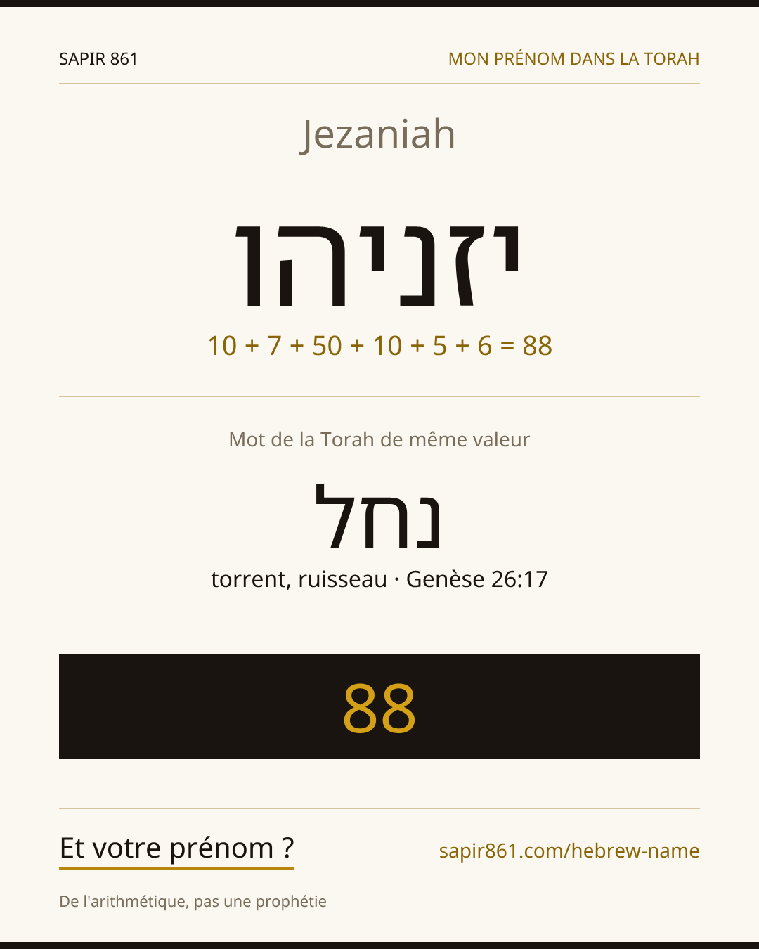 Jezaniah — יזניהו