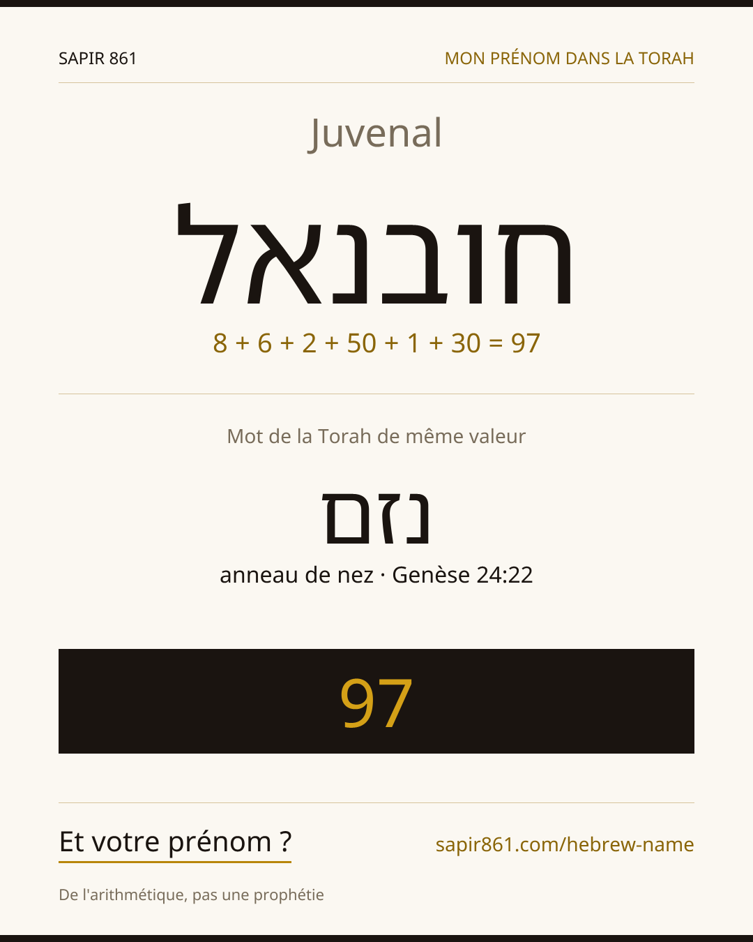 Juvenal — חובנאל
