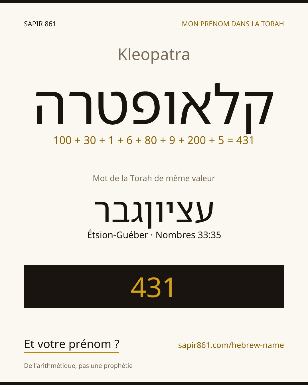 Kleopatra — קלאופטרה