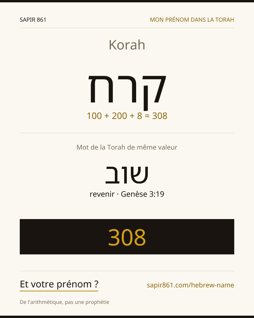 Korah — קרח