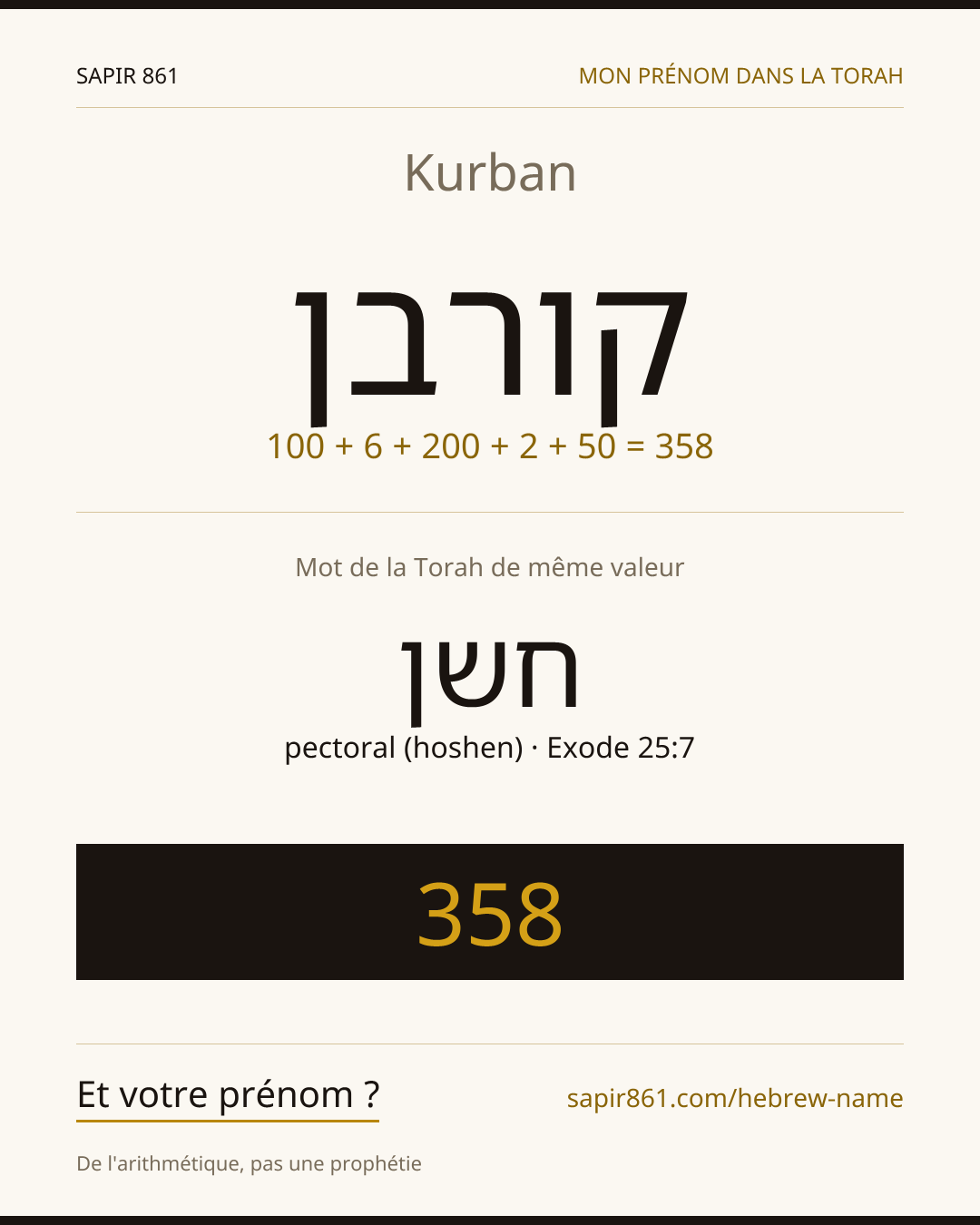 Kurban — קורבן