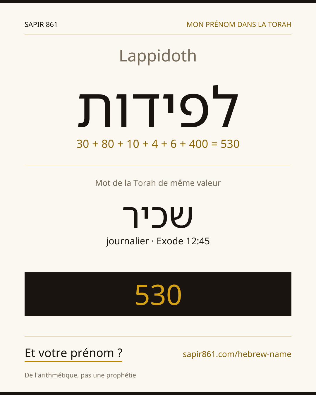 Lappidoth — לפידות