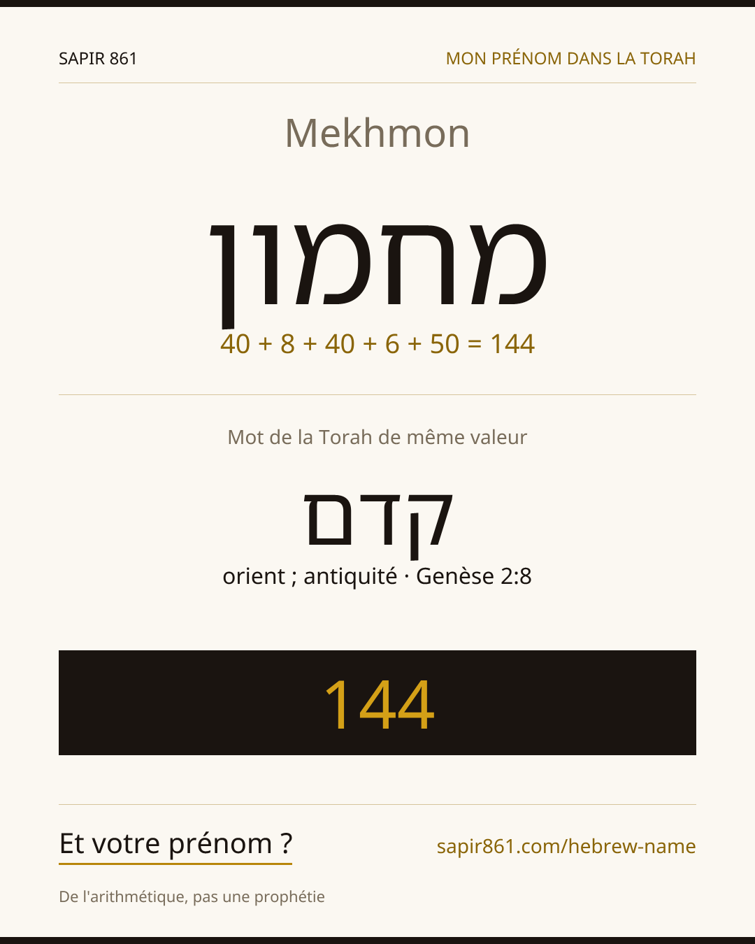 Mekhmon — מחמון