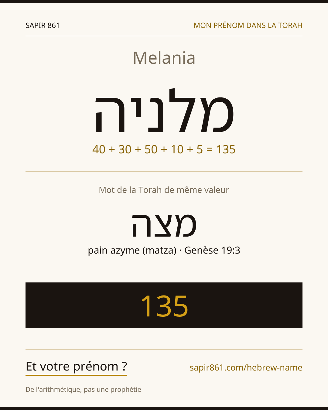 Melania — מלניה