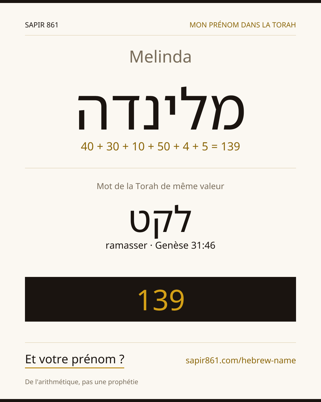 Melinda — מלינדה