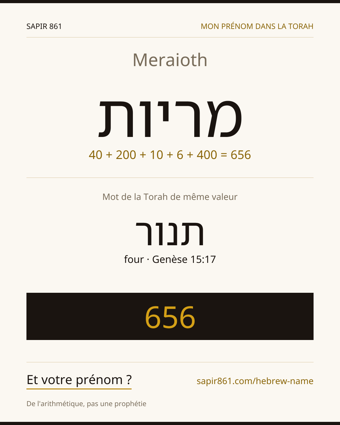 Meraioth — מריות