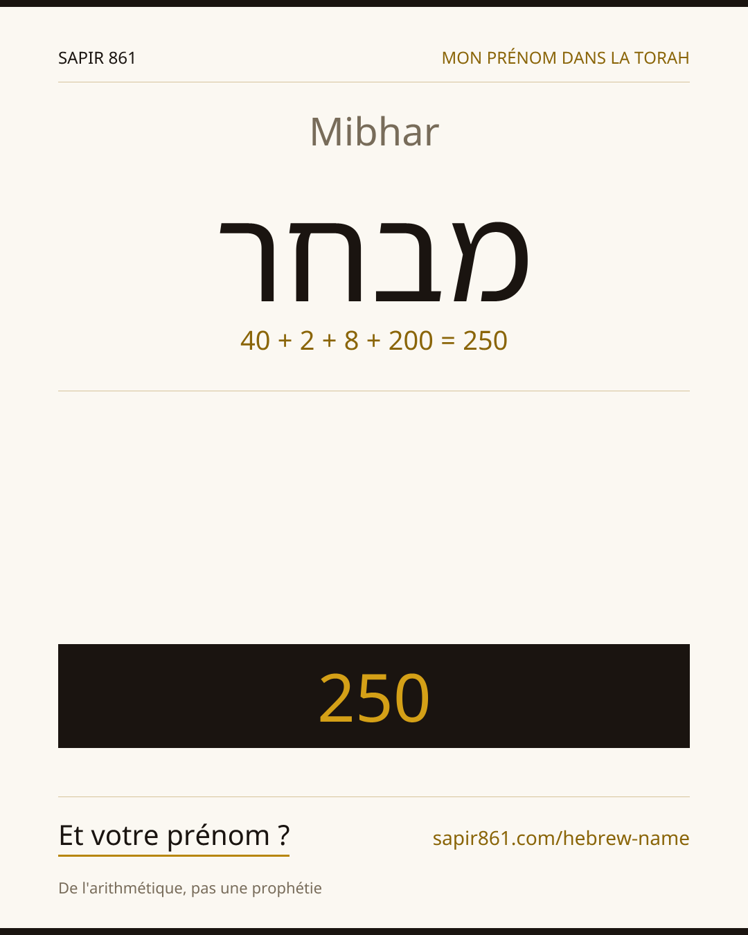 Mibhar — מבחר
