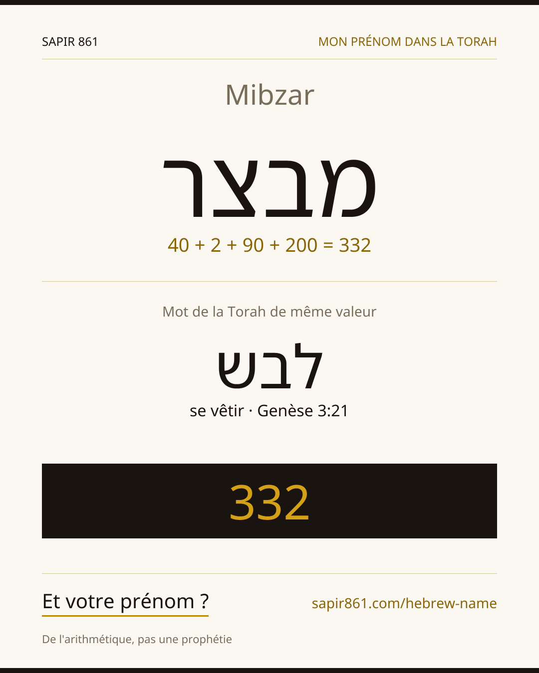 Mibzar — מבצר