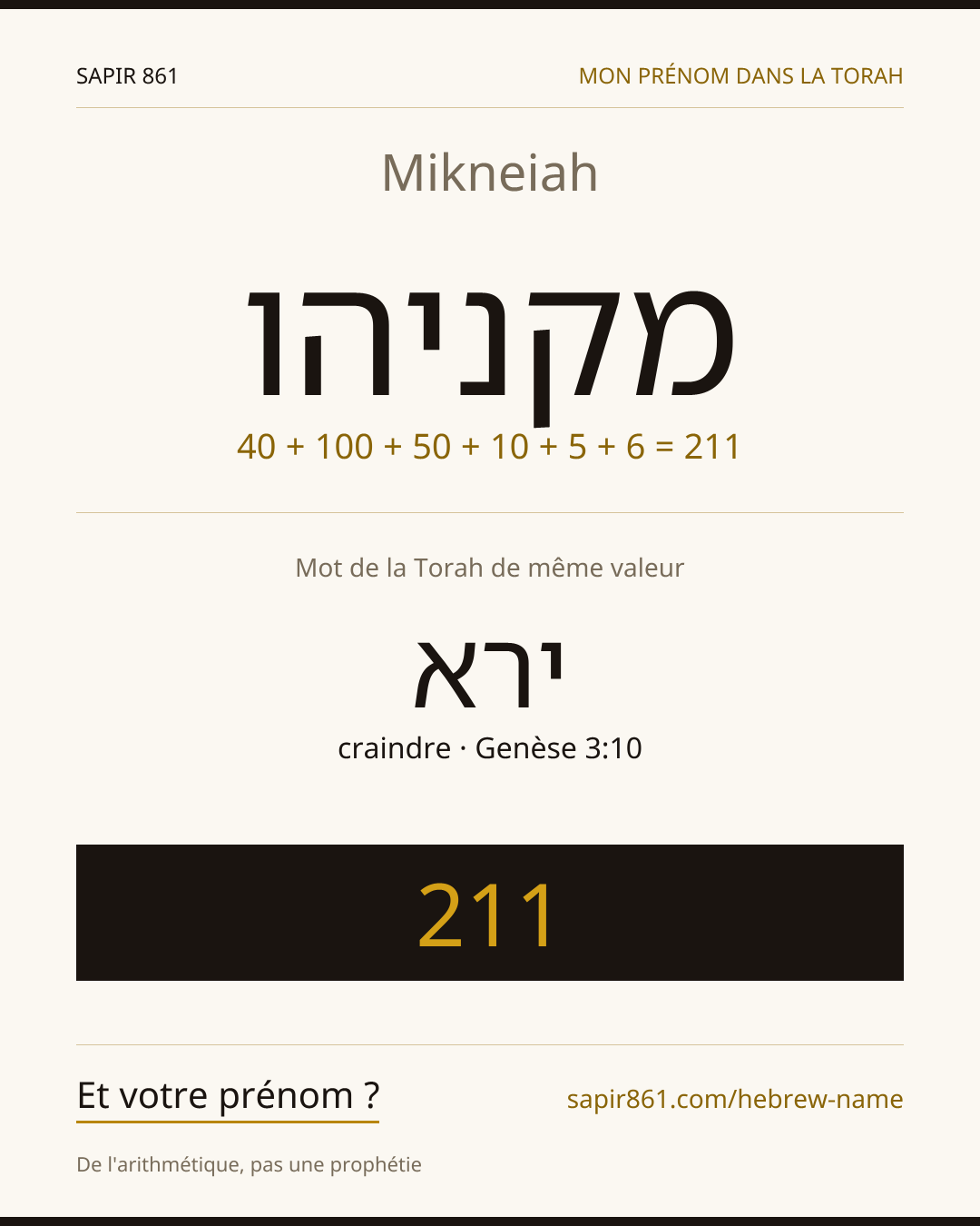 Mikneiah — מקניהו