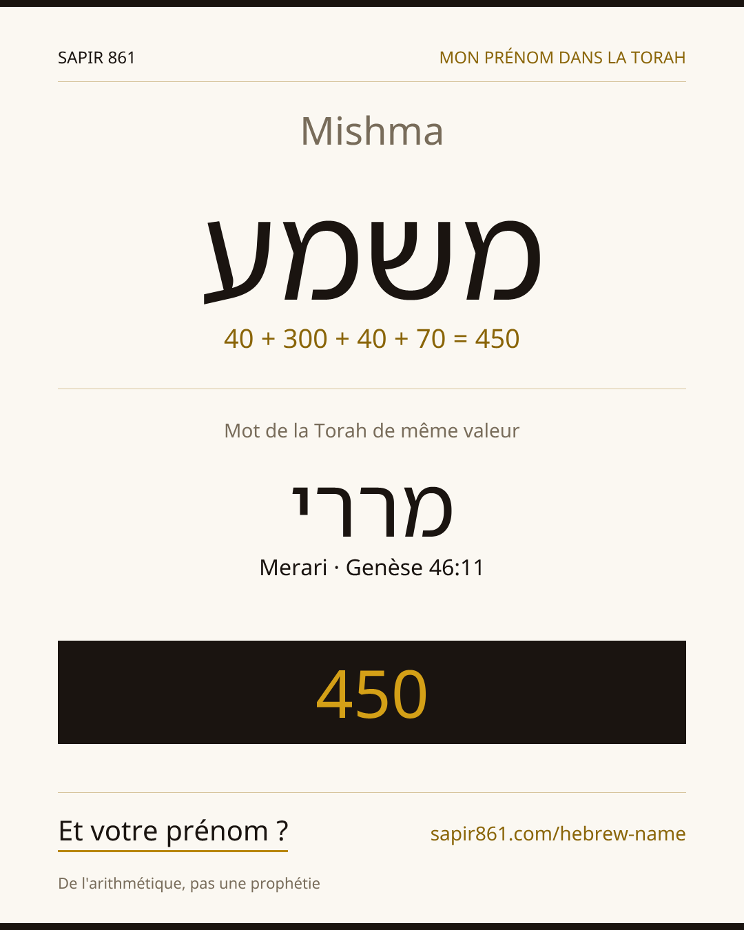 Mishma — משמע