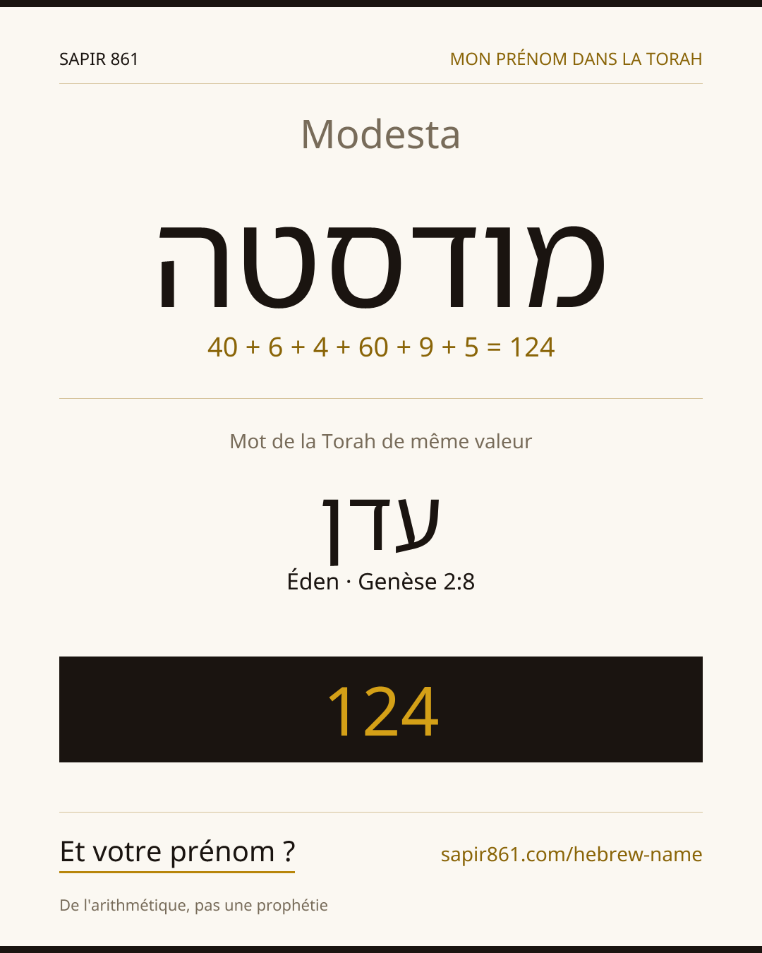 Modesta — מודסטה