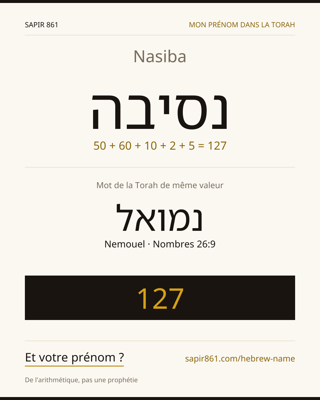 Nasiba — נסיבה
