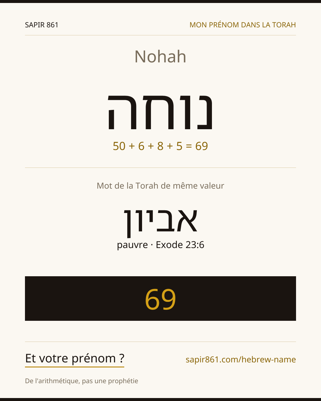 Nohah — נוחה