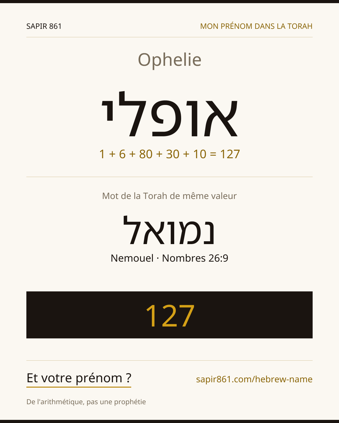 Ophelie — אופלי