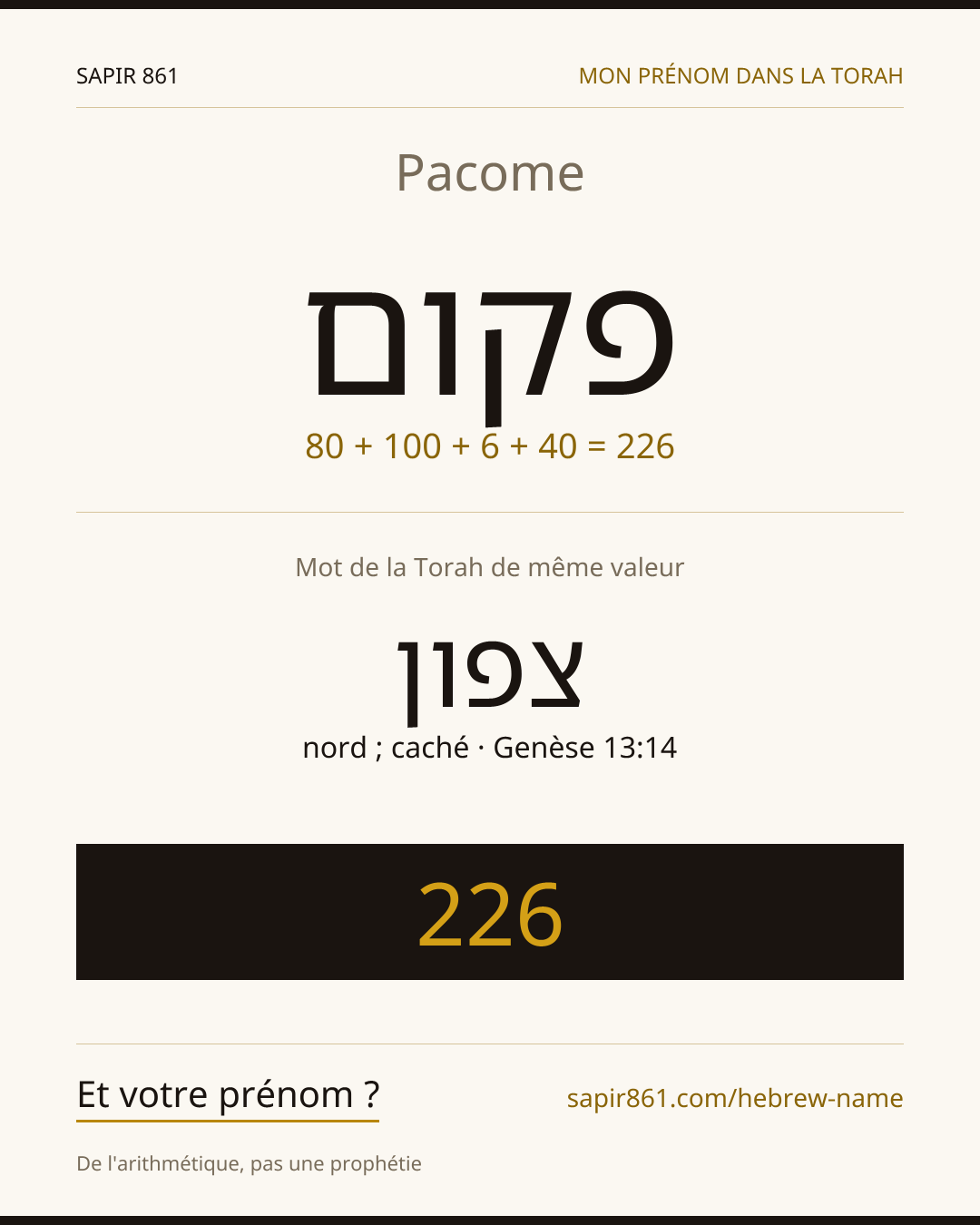 Pacome — פקום