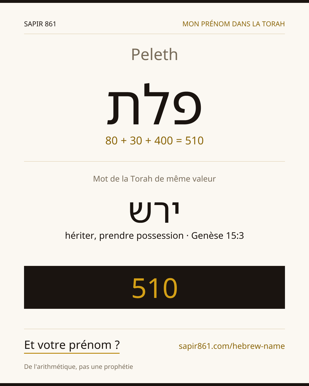 Peleth — פלת
