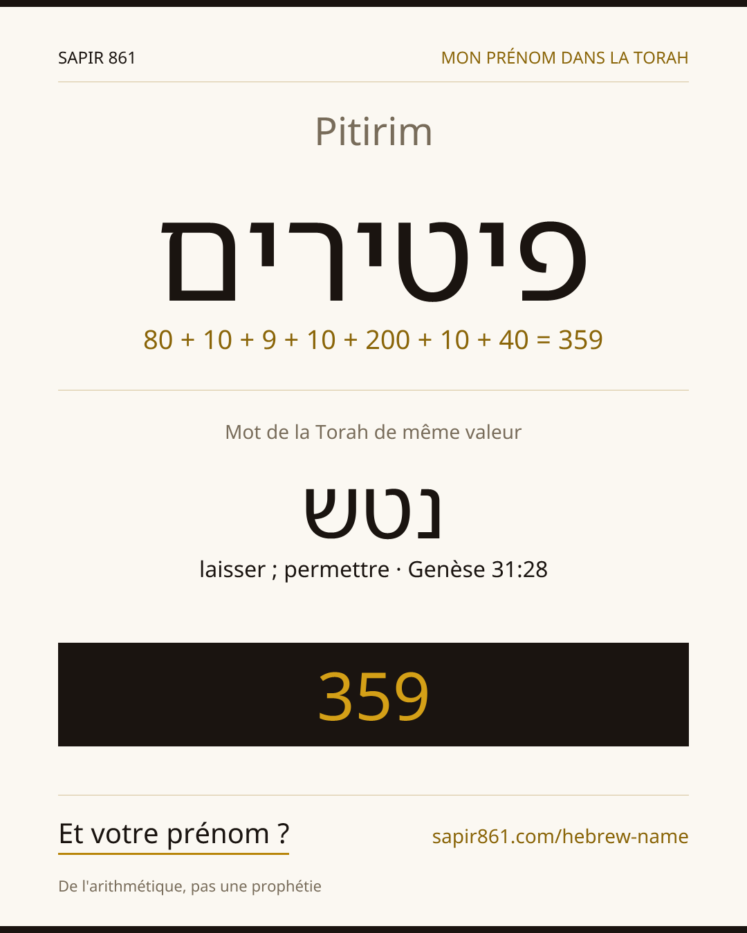 Pitirim — פיטירים