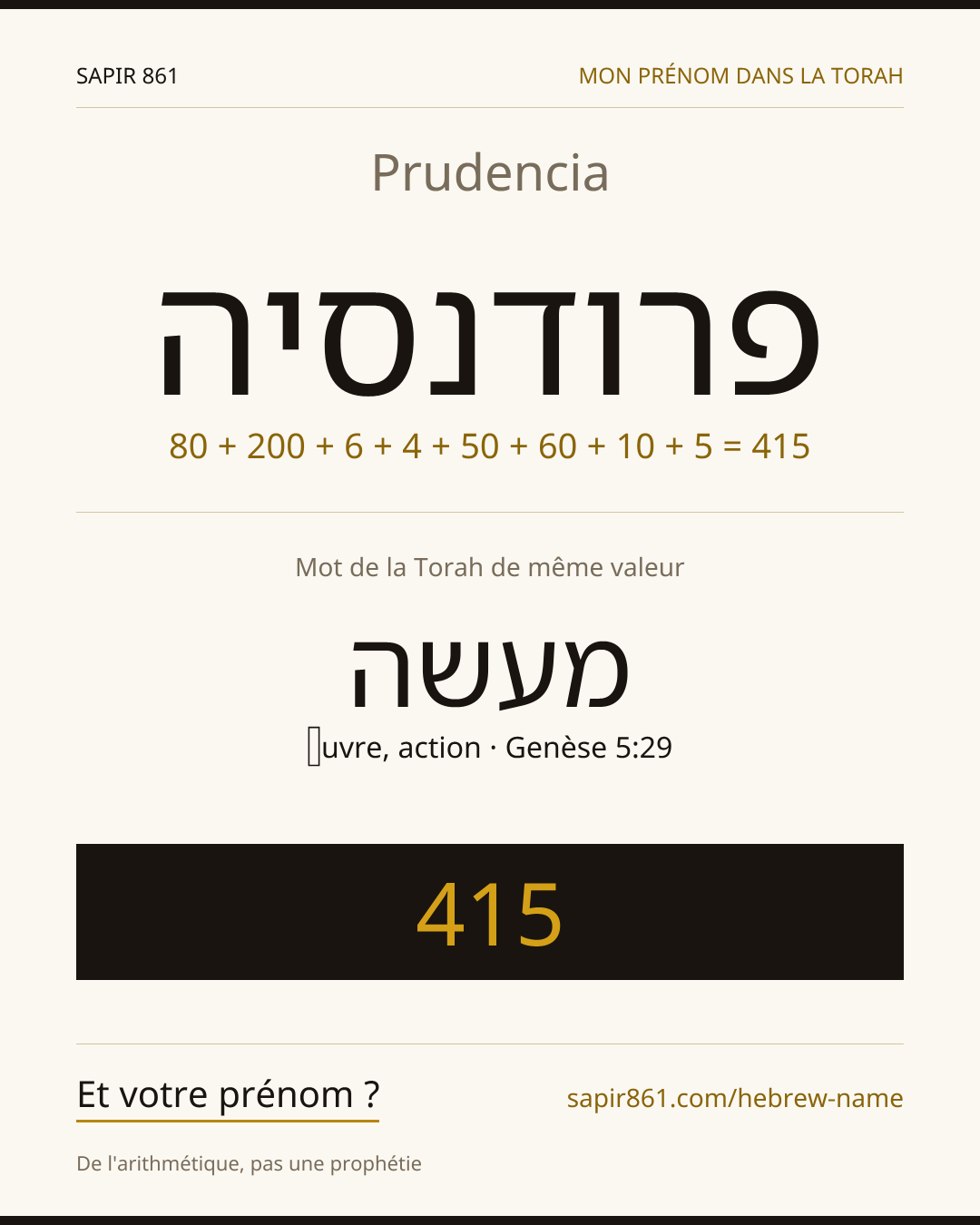 Prudencia — פרודנסיה