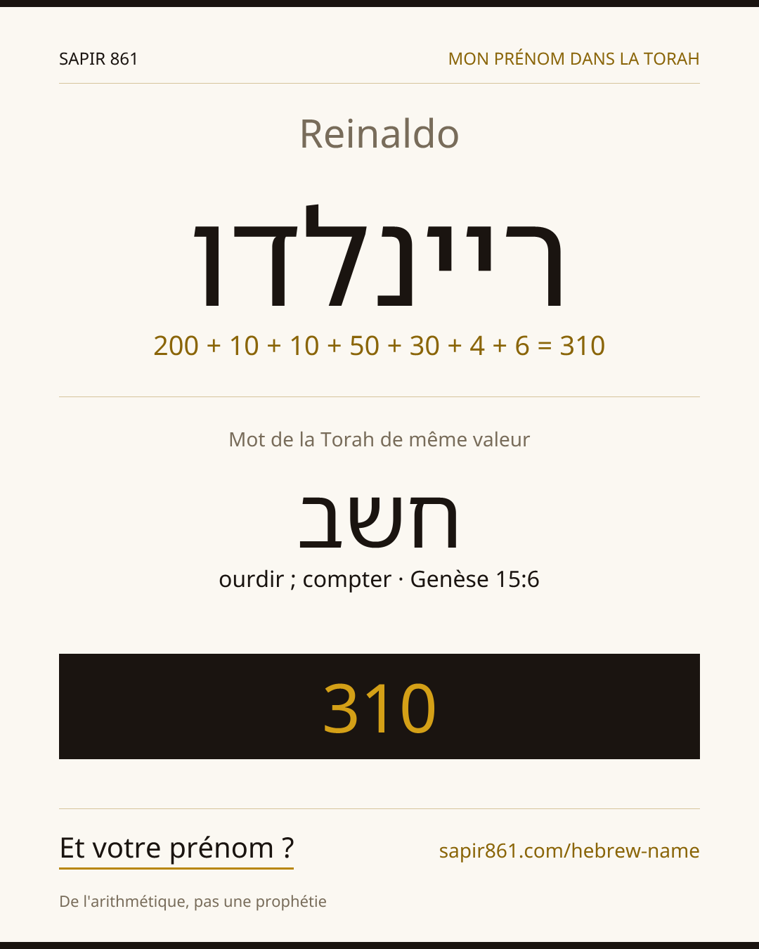 Reinaldo — ריינלדו