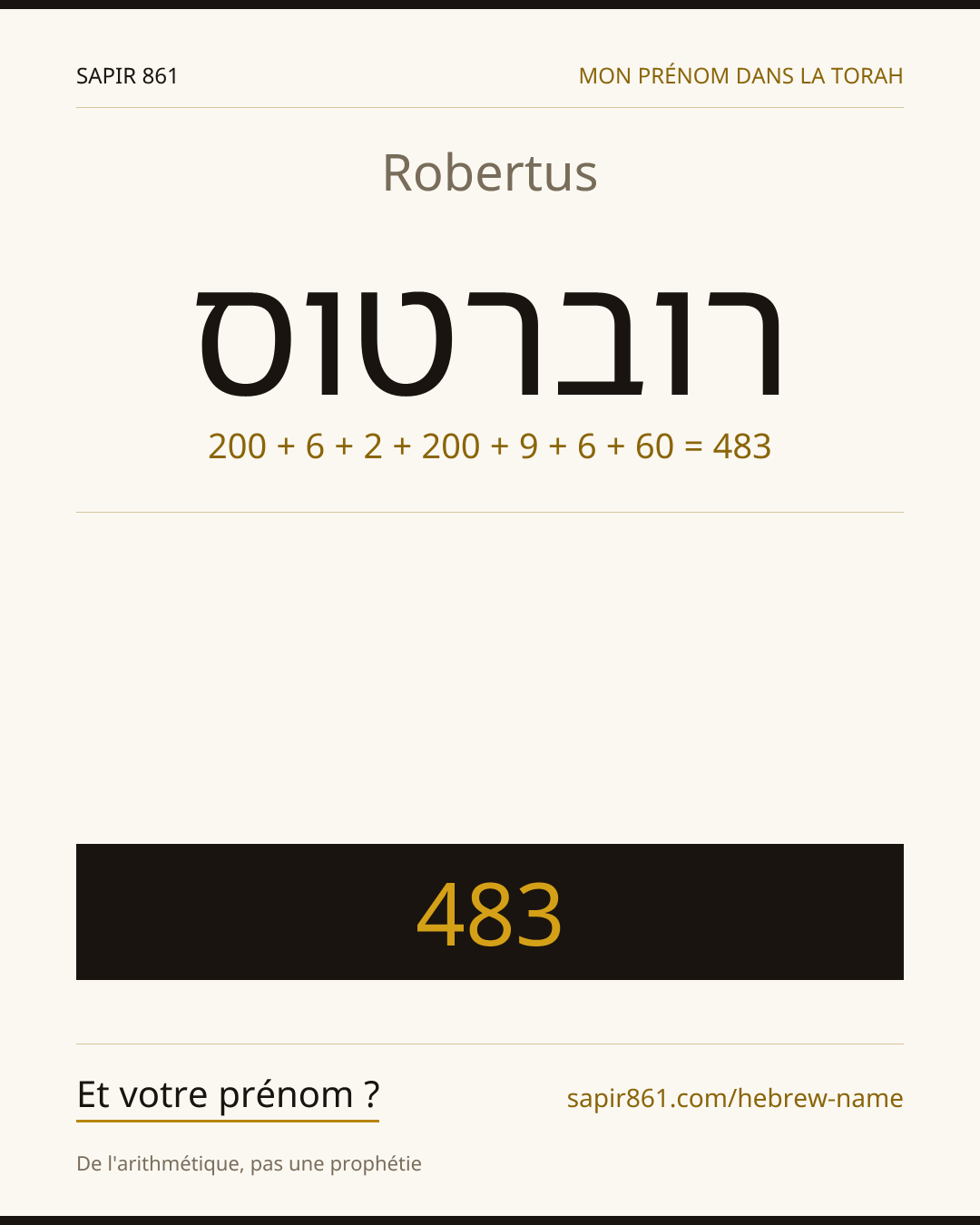 Robertus — רוברטוס
