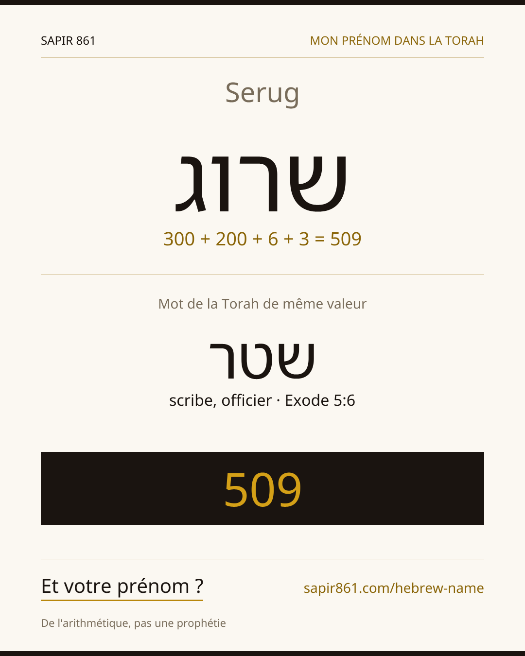 Serug — שרוג