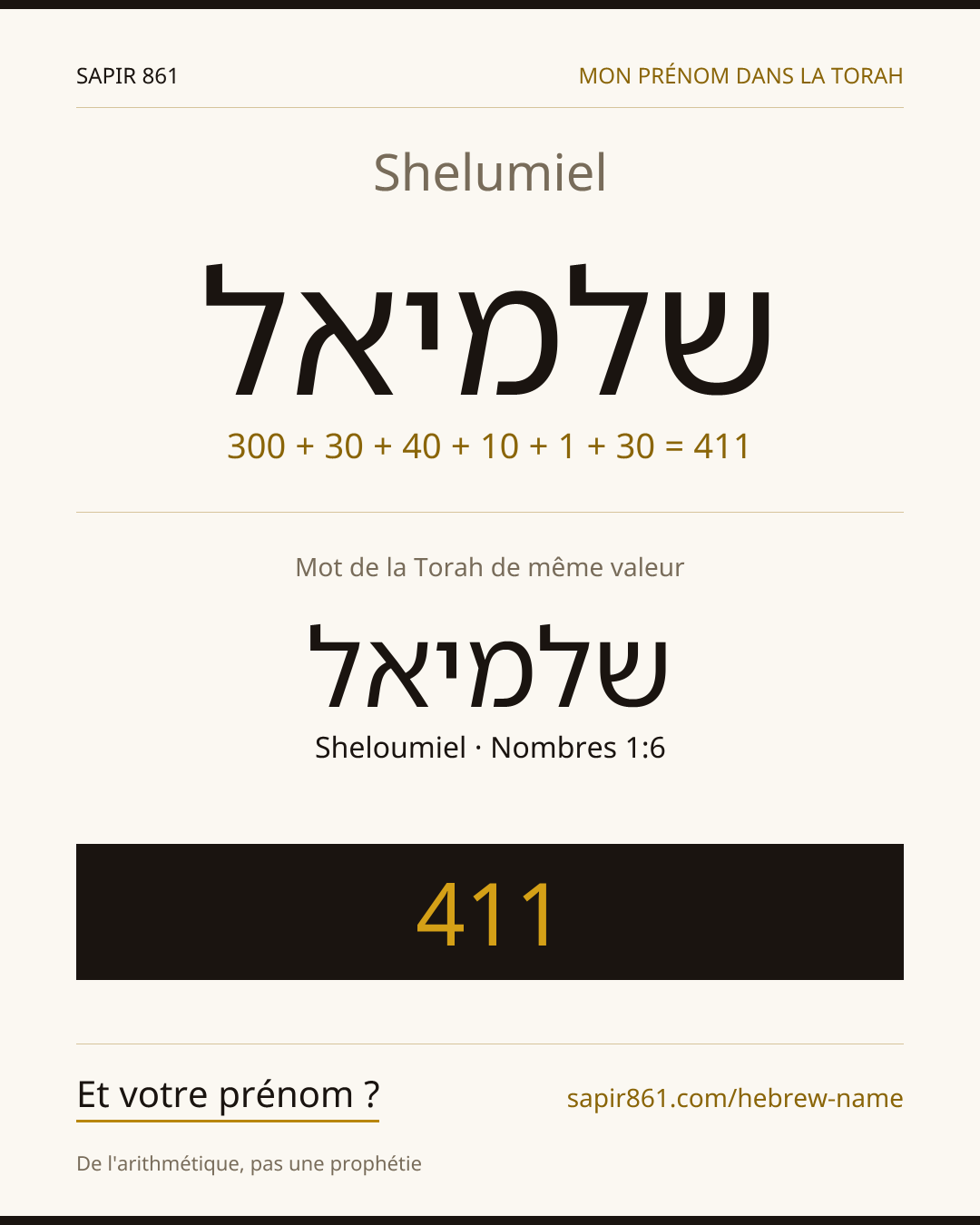 Shelumiel — שלמיאל