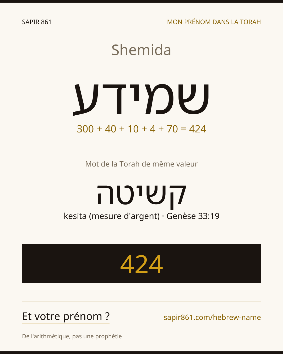 Shemida — שמידע