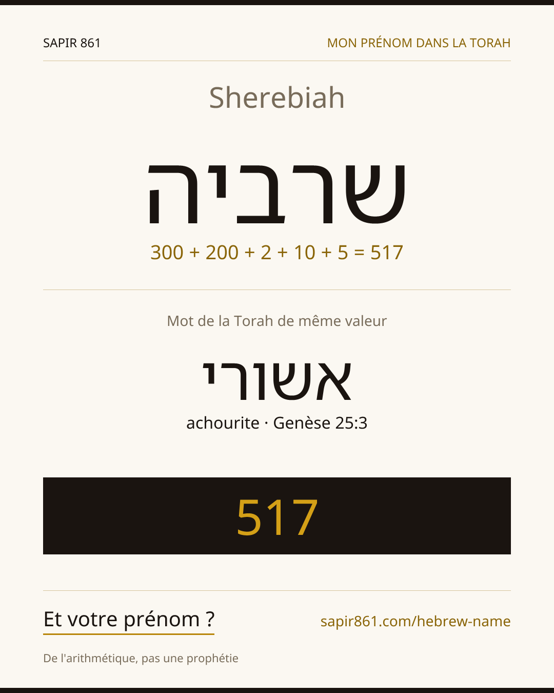 Sherebiah — שרביה