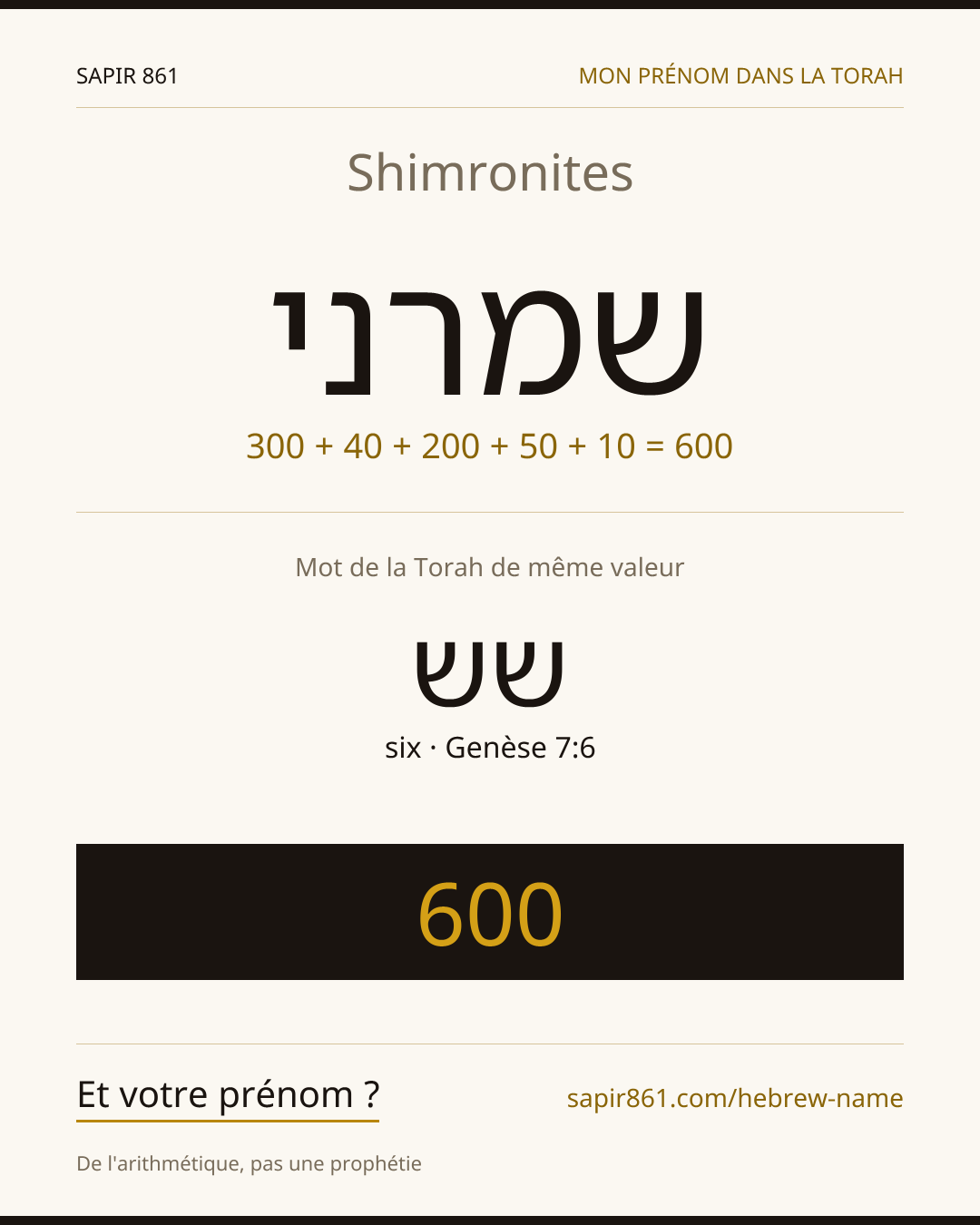 Shimronites — שמרני