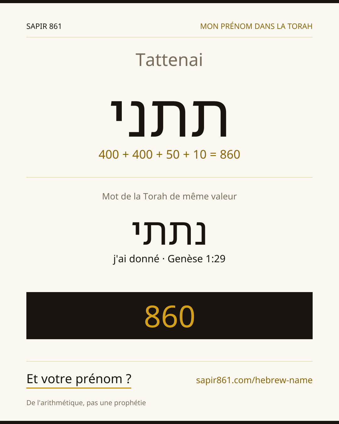 Tattenai — תתני