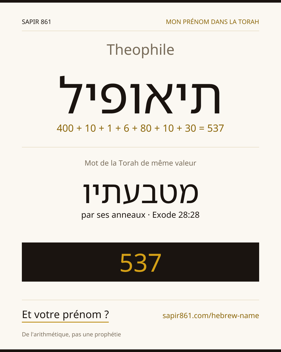 Theophile — תיאופיל