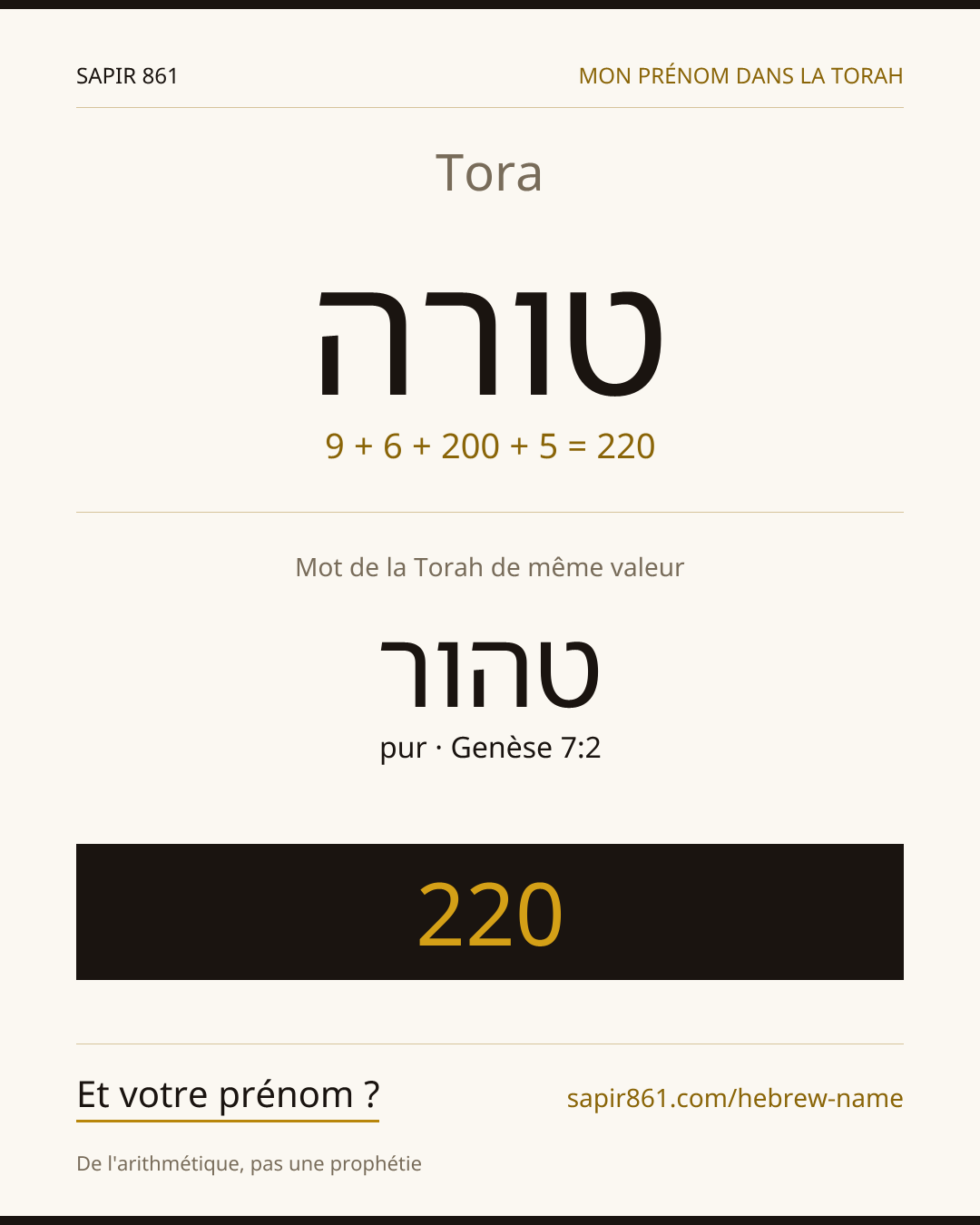 Tora — טורה