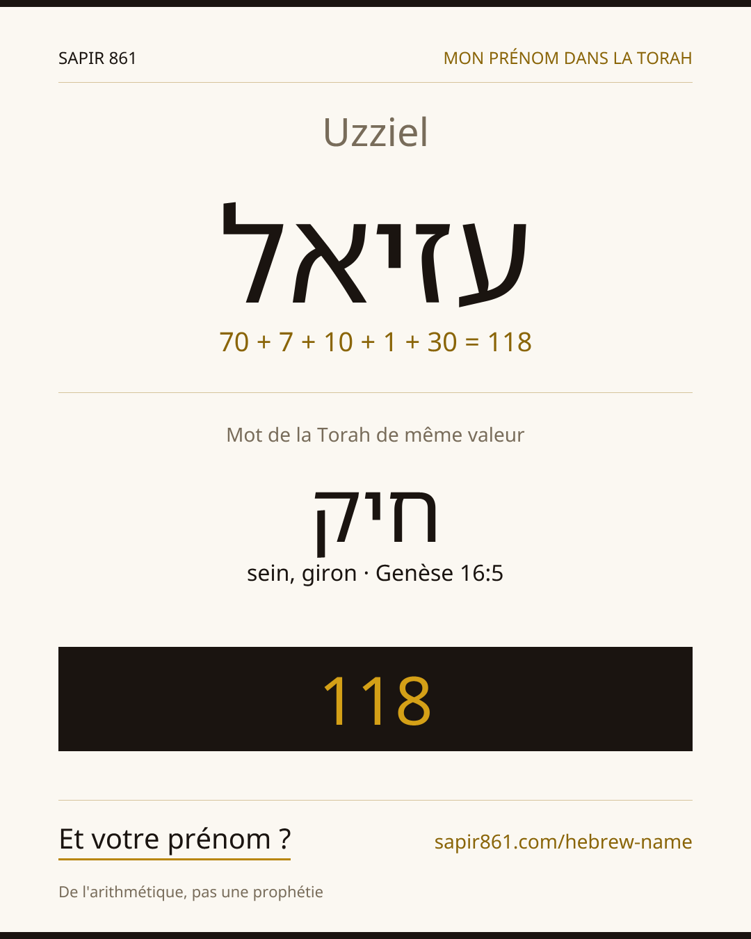 Uzziel — עזיאל