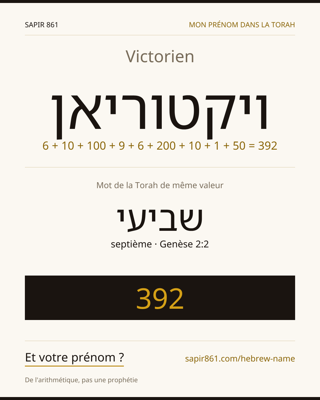 Victorien — ויקטוריאן