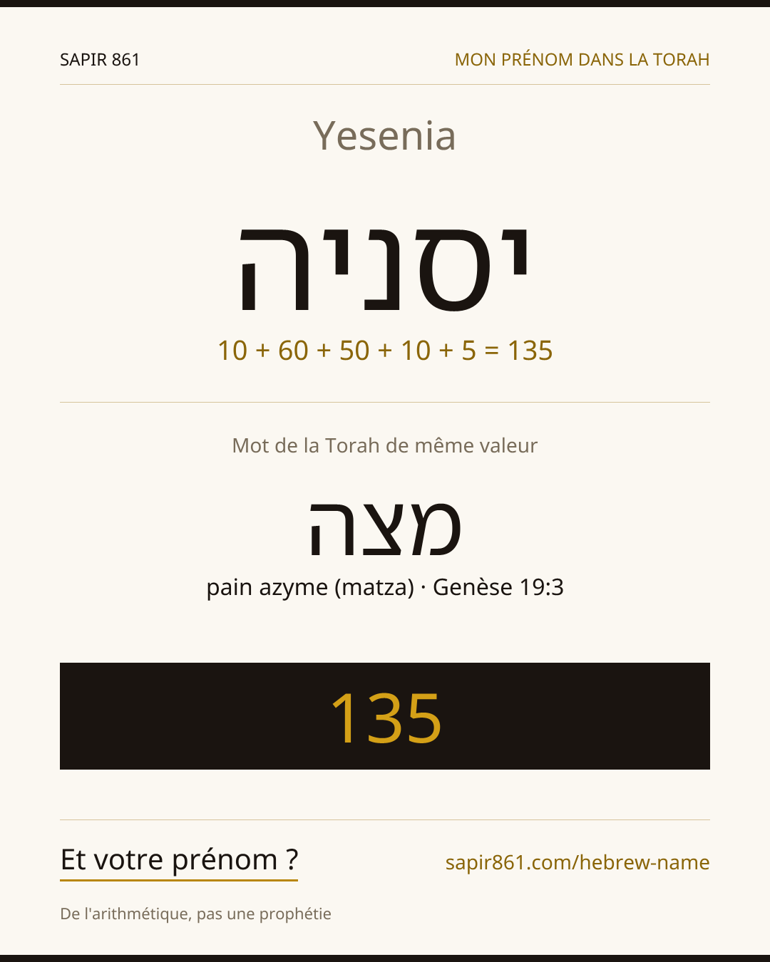 Yesenia — יסניה