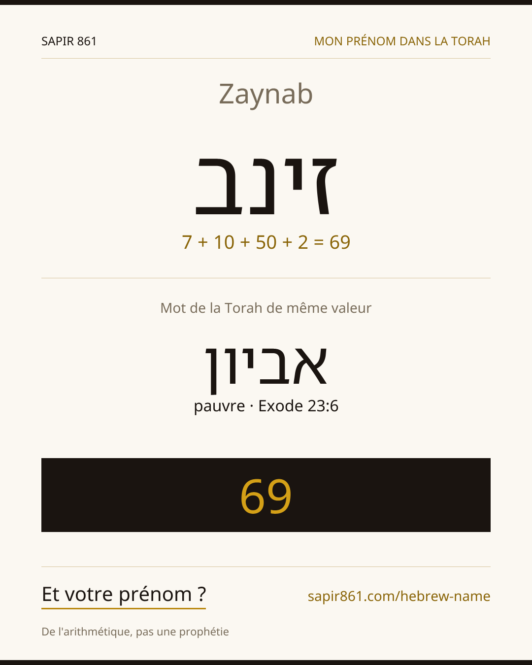 Zaynab — זינב