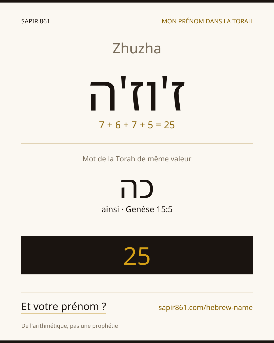 Zhuzha — ז'וז'ה