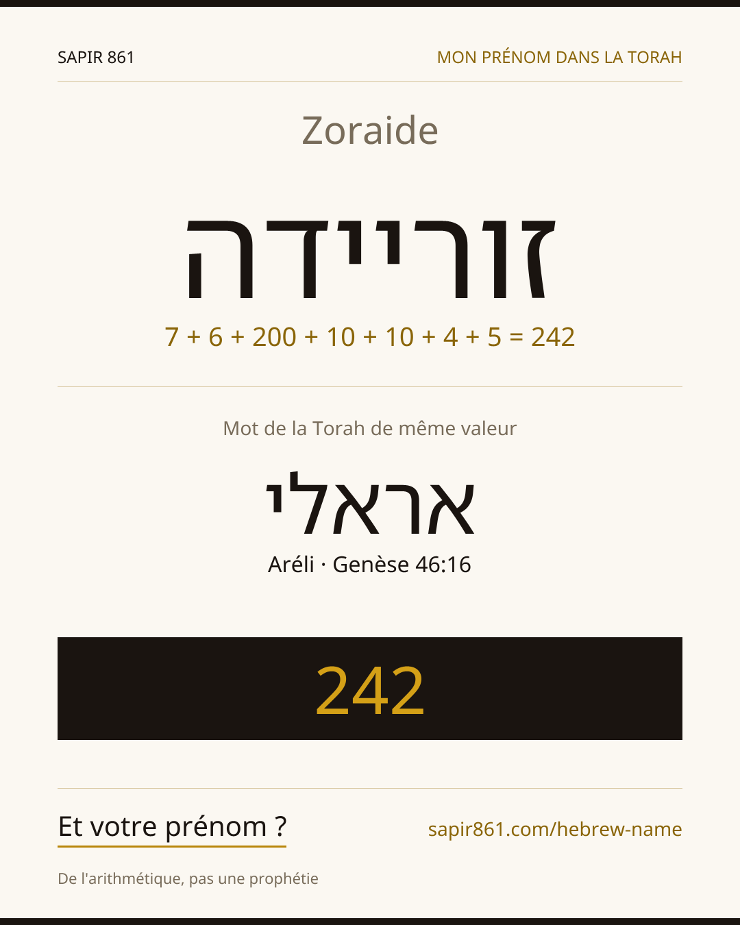 Zoraide — זוריידה
